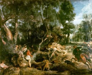 イノシシ狩り 作： Peter Paul Rubens